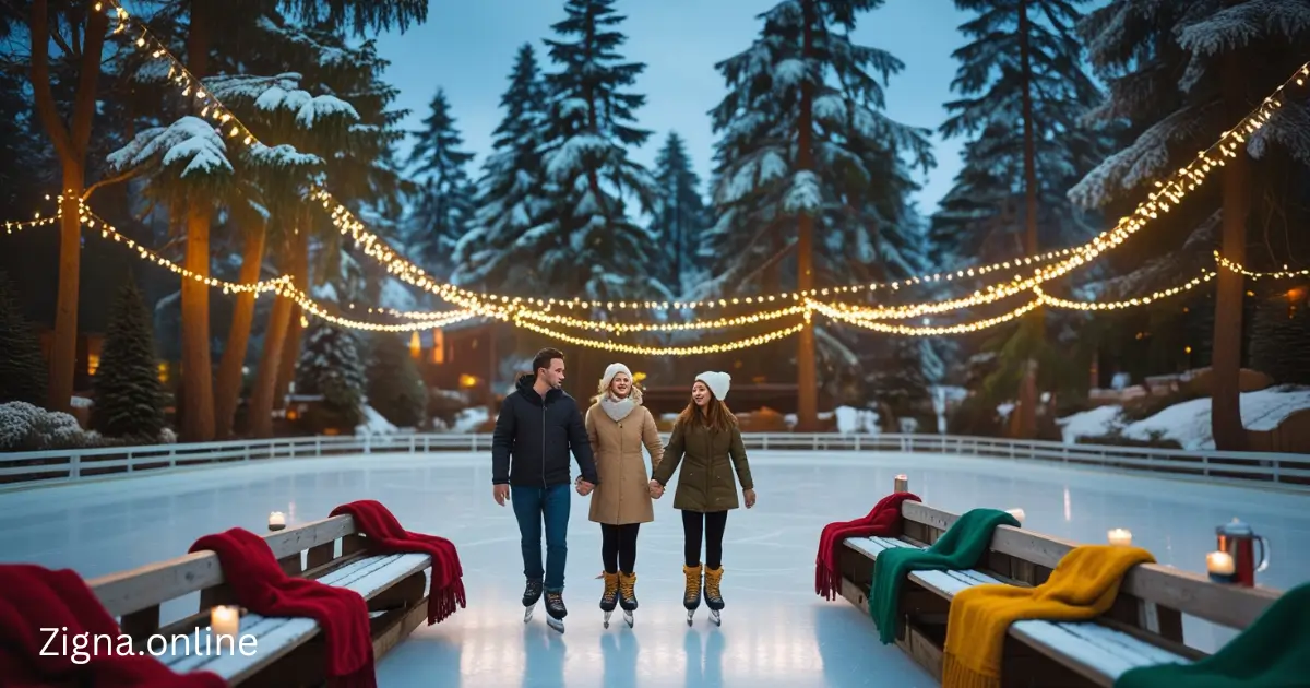 Freeport Ice skating at discovery park. 