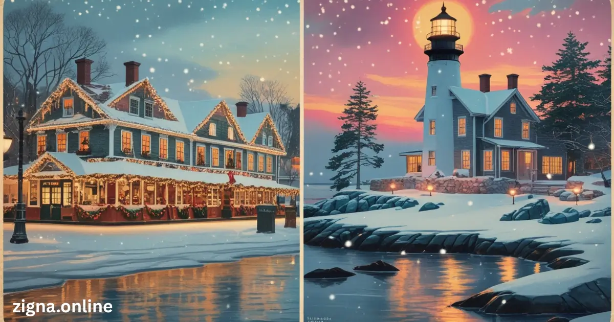 Kennebunkport and York in the Snow 